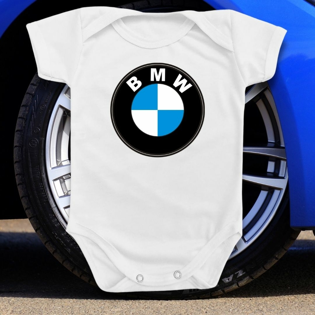 Body Bebê BMW Marcas Famosas Carro Menino Menina Presentinho Mimo