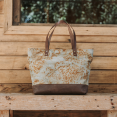 Tote Casa Florece - Oxido y yerba - comprar online