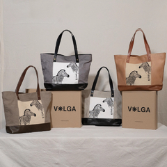 Tote Zebra Camel - Volga Studio