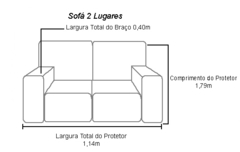 Protetor de Sofá Villari - Jacquard - 2 e 3 lugares – Folhagem Cinza - (DEP002.VIL.FOC) na internet