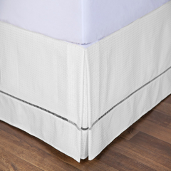 Saia Box Requinte Ponto Palito p/ Cama Box - Casal 01 pç - Branco - (SBC001.REQ.BRA) - comprar online