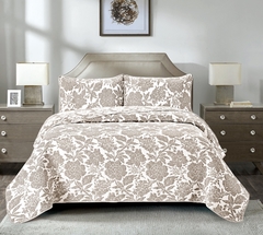 Colcha Portinari Jacquard Lucat Home - Casal - Bege (COC011.POR.BEG) - comprar online