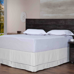 Saia Box Requinte Ponto Palito p/ Cama Box - Casal 01 pç - Branco - (SBC001.REQ.BRA)