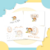 Livro do Bebê + Caderneta de Vacinação - Safari Menino Afetivo 03 - comprar online