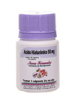 Ácido Hialurônico 50mg com 60 cápsulas - comprar online