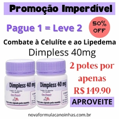 Dimpless 40mg com 30 com cápsulas 2 potes com 50% de desconto