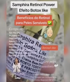 Samphira Retinol Power Efeito Botox Like 30g em Creme (Pele Normal a Seca) - comprar online