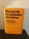 Manual de sociedades anónimas (usado, tapa despegada y rota en canto) - Fernando H. Mascheroni