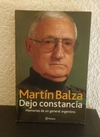 Dejo constancia (usado) - Martín Balza