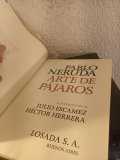 Arte de pájaros (usado) - Pablo Neruda - comprar online