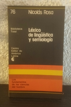 Léxico de linguistica y semiología (usado) - Nicolas Rosa