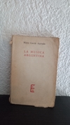 La música Argentina (1961, usado, detalle en canto) - Mario García Acevedo