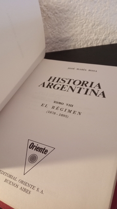 Historia Argentina Tomo 8 (usado) - José María Rosa - comprar online