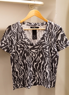 remera yves print (R04010) - tienda online