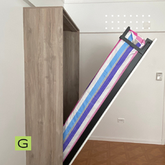 G.105 Cama Rebatible Una Plaza Vertical Línea Mixta - comprar online