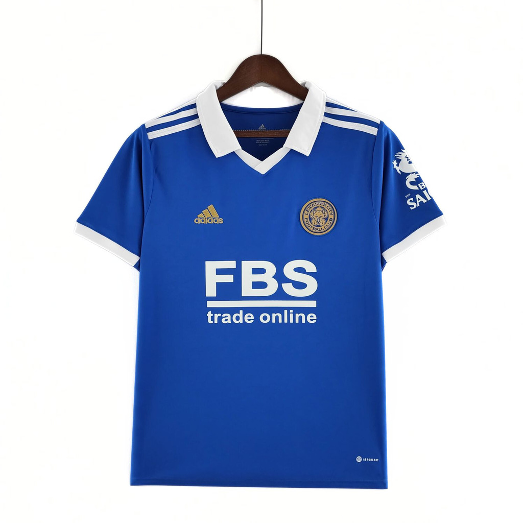 Camisa Leicester City Titular 22/23 - Azul - Adidas - Polo