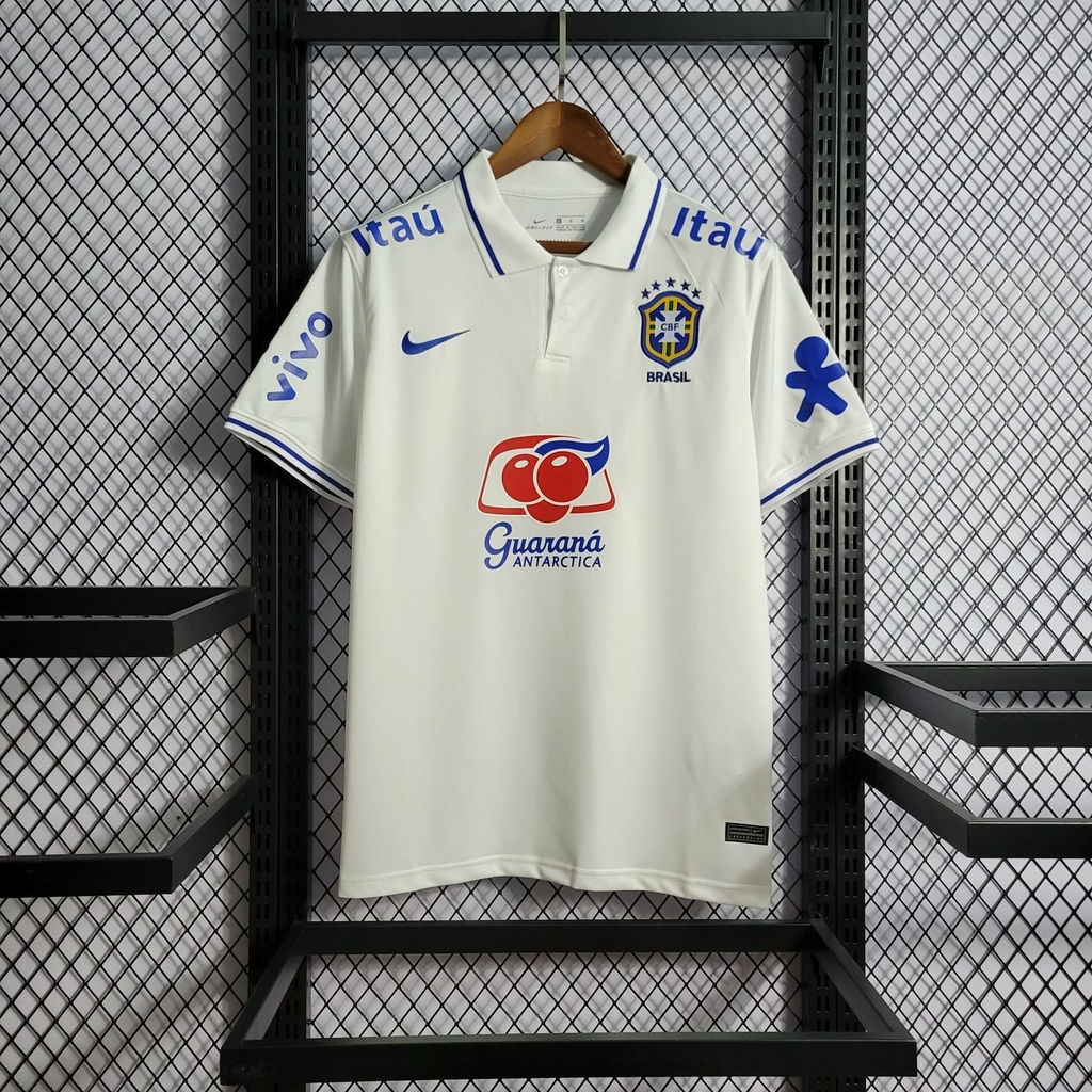 Camisa Polo Seleção Brasileira 2022- Nike Masculina Branca