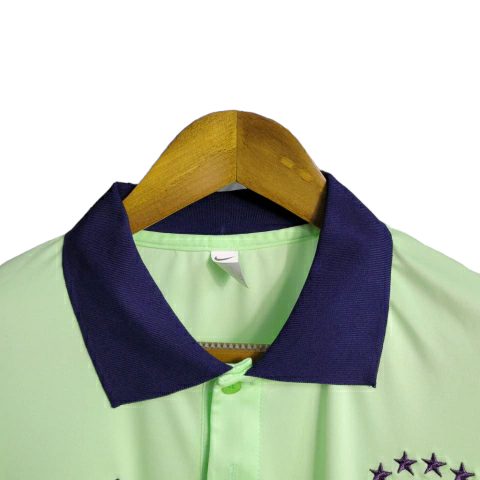 Camisa Polo Brasil 2023/24 - Verde e Azul Marinho