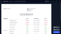 Softeck - Sistema de alinhamento com banco de dados nacional - loja online