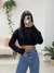 Blusa Cropped Folk Black - Trinity