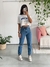 T-shirt Cropped New York White - loja online