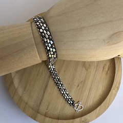 pulseira prata bali pikun e gota 0,9 cm x 17 cm - loja online