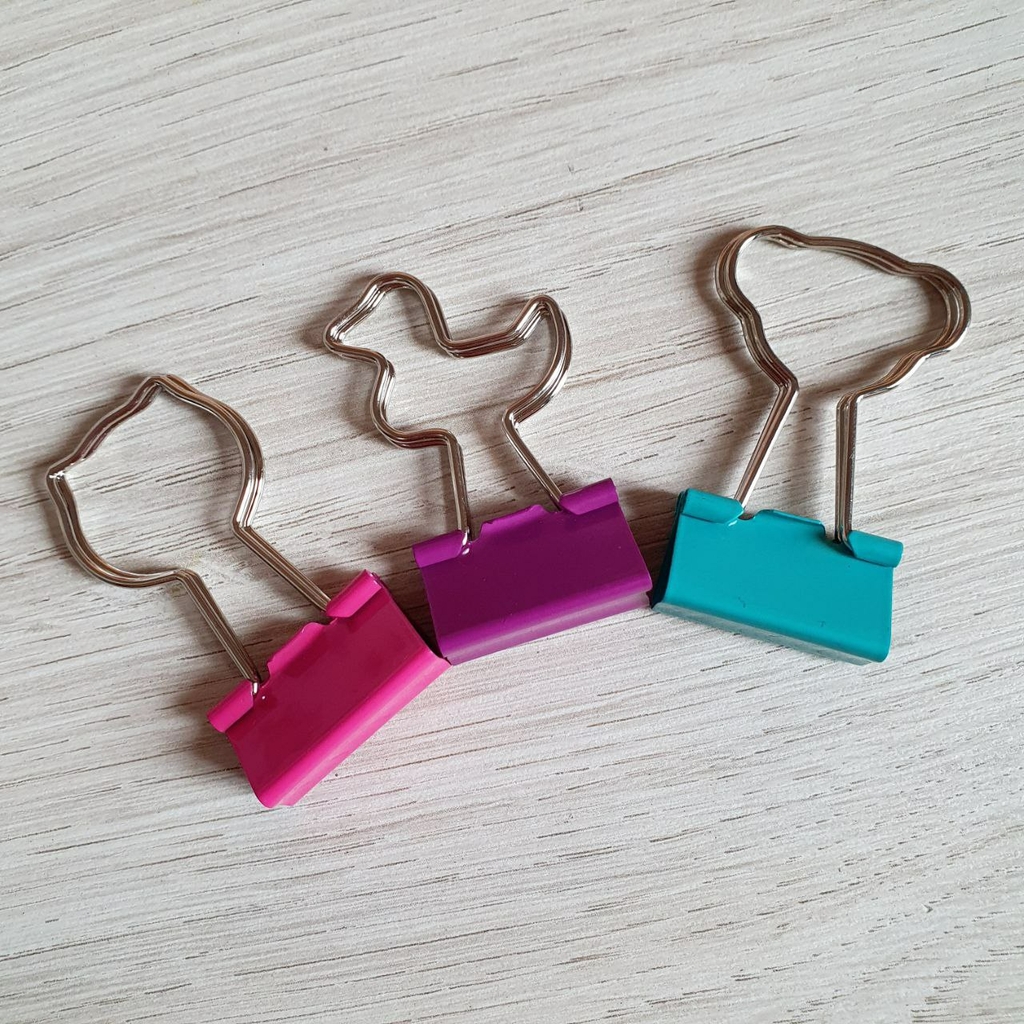 Binder Clip Animals BRW 25mm - 1 unidade - Imagicriar