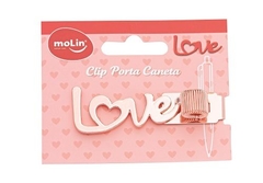 Clip Porta Caneta Love - Molin