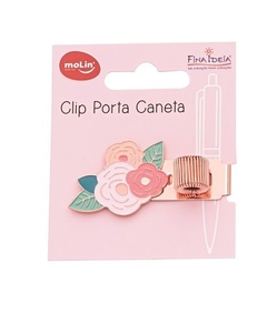 Clip Porta Caneta Flores - Molin