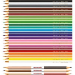 Lápis de Cor EcoLápis Caras e Cores 24+6 - comprar online