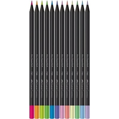 Lápis de Cor 12 Cores SuperSoft, Neon, Pastel, Faber-Castell - comprar online