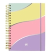 Caderno Smart Universitário 10 Matérias Cores Pastel