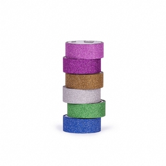 Fita Adesiva - Washi Tape Bls 6 unds (3mx15mm) - Glitter - comprar online