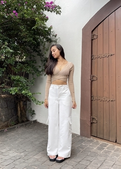 CROPPED CAMELIA BEGE - SERPA STORE