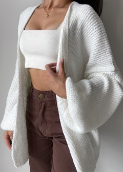 CARDIGAN TRICOT NUVEM OFF WHITE