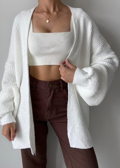 CARDIGAN TRICOT NUVEM OFF WHITE na internet