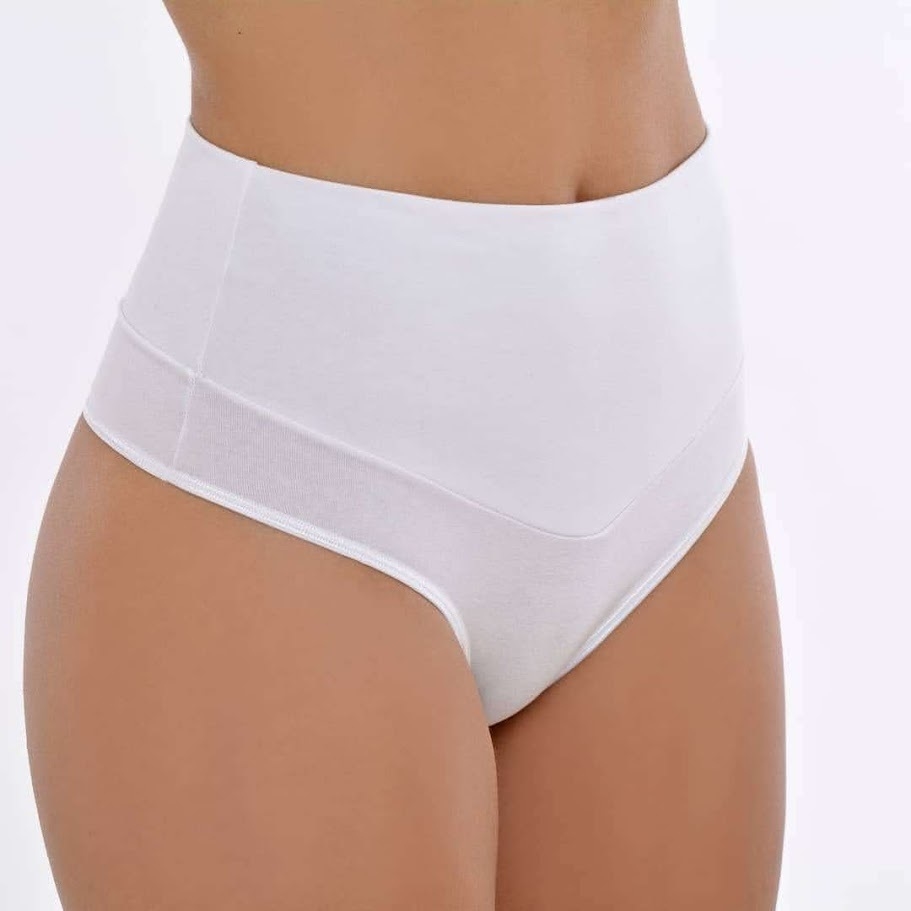 ART. 63330 - PANTY CON FAJA ALTA DOBLE DE ALGODON LYCRA. CONTENCION  ABDOMINAL.