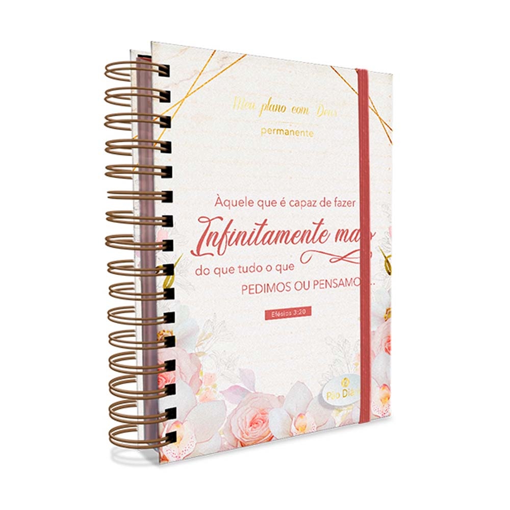 Planner Permanente Pão Diário Meu Plano Com Deus Infinitamente Mais