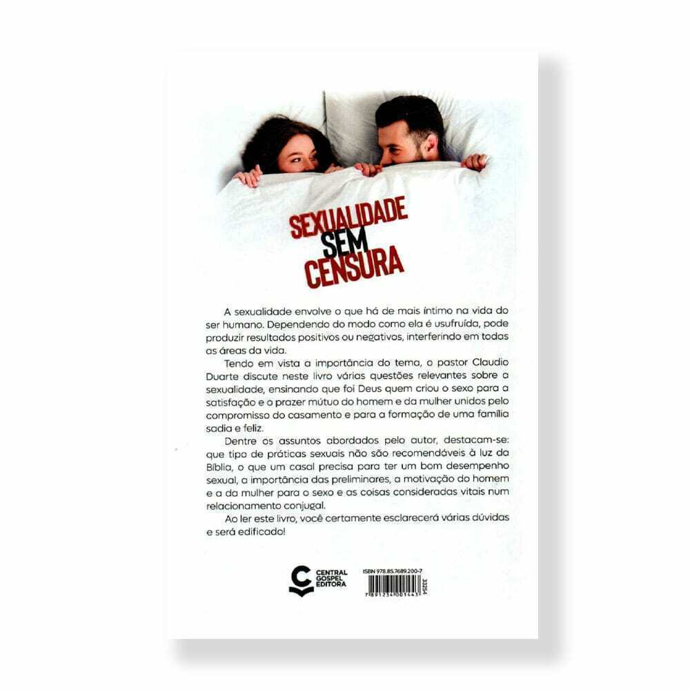 Livro Sexualidade sem Censura de Claudio Duarte - Livraria Com Cristo