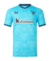 Athletic-Club-Bilbao-2023-2024-Castore-camisa-reserva-azul-celeste-LALIGA-Copa-del-Rey-história-tradição-design-inspirador-leões-estádio-San-Mamés-detalhes-significativos-gola-V-azul-marinho-punhos-selo-especial-125-anos-País-Basco-Ikurriña. 