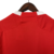 Camisa-Peru-Away-Reserva-Vermelha-Adidas-23-24-Padrão-Retículas-Faixas-Diagonais-Gola-V-Escudo FPF-Logo-Adidas-Calção-Meiões. 