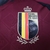 Camisa-Player-Bélgica-Home-Temporada-2024-2025-Patrocínio-Adidas-Diabos Vermelhos-Grená-Template-Losangos-Coroas-Arquitetura-Fashion-Dourado-Preto-Escudo-Calção-Meiões. 