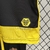  conjunto-infantil-Real-Zaragoza-away-preto-amarelo-adidas-temporada-2023-2024-camisa-calção-meiões-design-vibrante-energia-paixão-clube. 