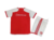 Internacional-temporada-2024-2025-camisa-masculina-patrocínio-adidas-vermelho-branco-design-tradicional-mangas-detalhes-faixas-listras-punhos-gola-escudo-logo-Banrisul-Estrela Bet-completo-calção-meiões. 
