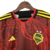 Seattle Sounders-camisa-away-reserva-vermelha-amarela-Adidas-2023-2024-Bruce Lee-dragão-faixas laterais-gola-detalhes-preto-três listras-logo Adidas-escudo Seattle Sounders-Yin Yang-assinatura-Bruce Lee-calção-meiões-preto. 