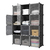 Mueble Organizador 12 Cubos Modular Ropa Juguetes C/puertas HMY3-4 OUTLET - tienda online