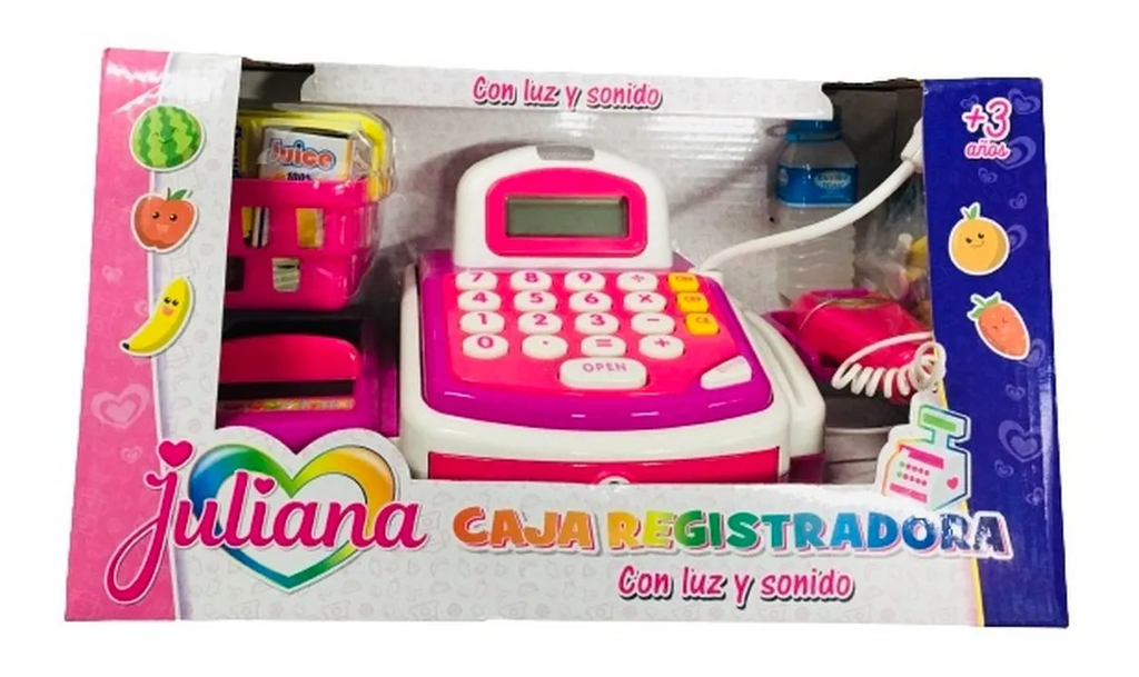 JULIANA CAJA REGISTRADORA CON LUZ Y SONIDO SIS FRIENDS