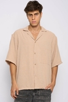 CAMISA LINO BEIGE