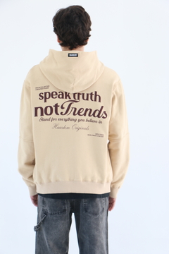 ZIP HOODIE BEIGE