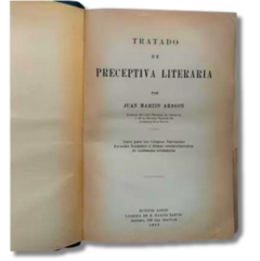 Tratado de Preceptiva Literaria / Juan Martín Aragón (usado) - comprar online